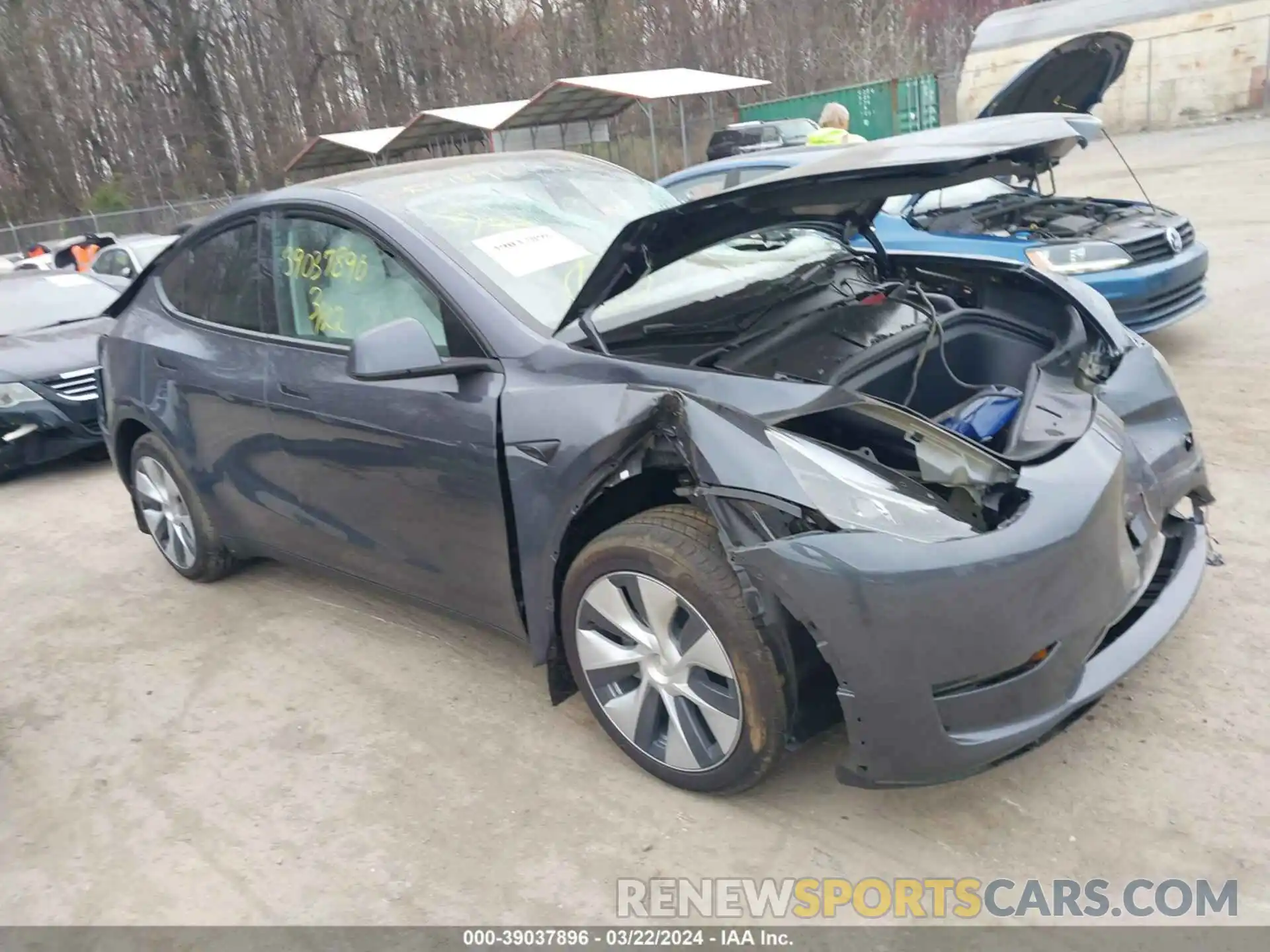 1 Photograph of a damaged car 7SAYGAEE7PF967518 TESLA MODEL Y 2023