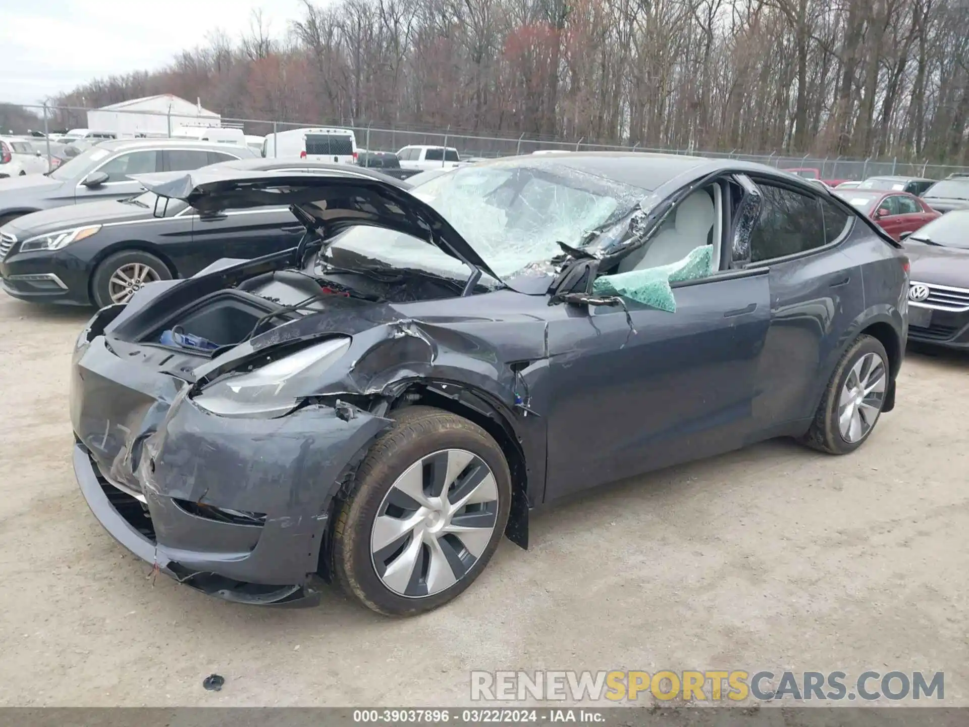 2 Photograph of a damaged car 7SAYGAEE7PF967518 TESLA MODEL Y 2023