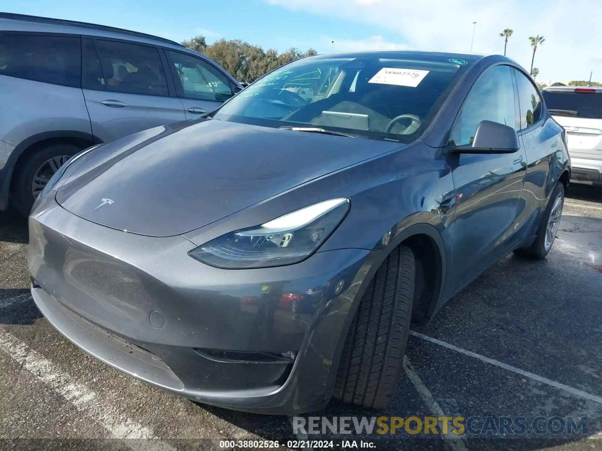 2 Фотография поврежденного автомобиля 7SAYGAEE9PF635368 TESLA MODEL Y 2023