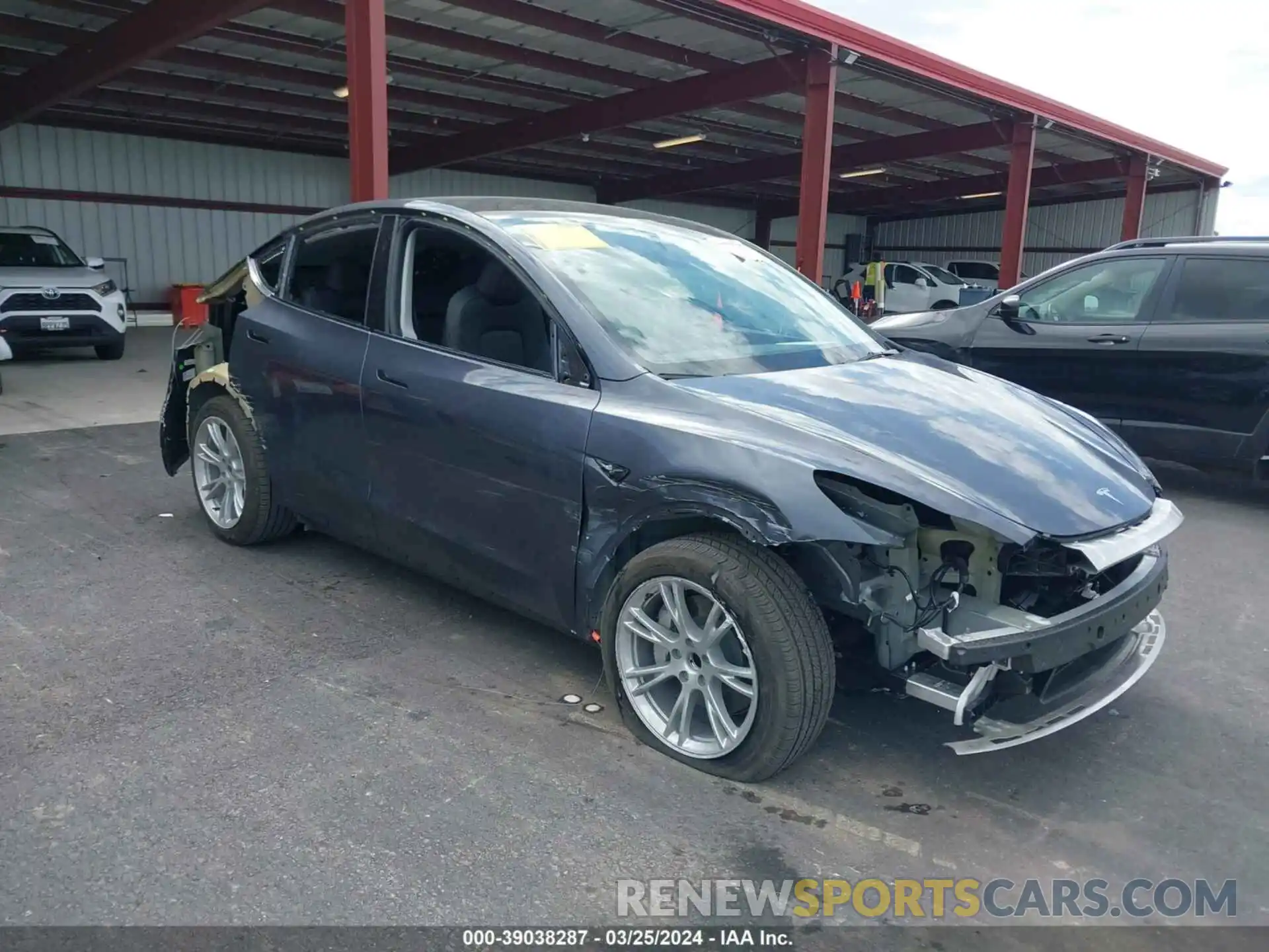 1 Photograph of a damaged car 7SAYGDED9PF943102 TESLA MODEL Y 2023