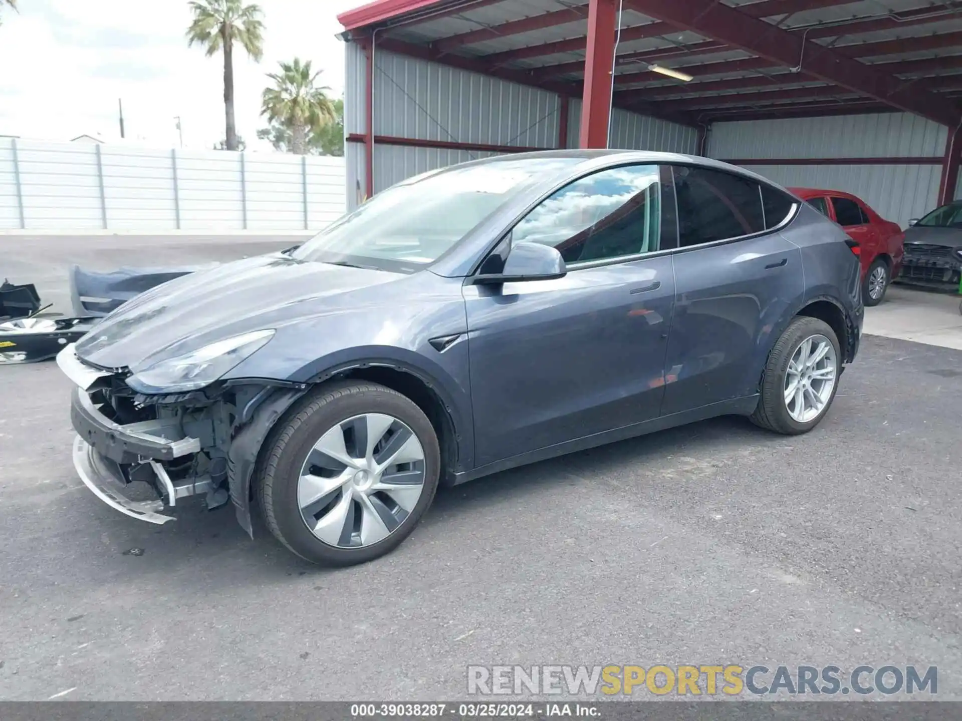 2 Photograph of a damaged car 7SAYGDED9PF943102 TESLA MODEL Y 2023