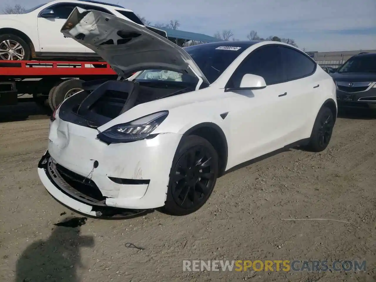 1 Photograph of a damaged car 7SAYGDEE0PA033991 TESLA MODEL Y 2023