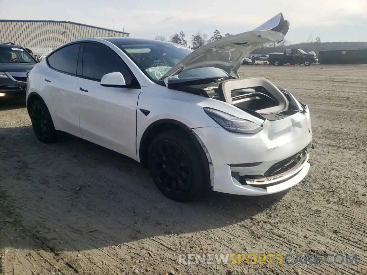 4 Фотография поврежденного автомобиля 7SAYGDEE0PA033991 TESLA MODEL Y 2023