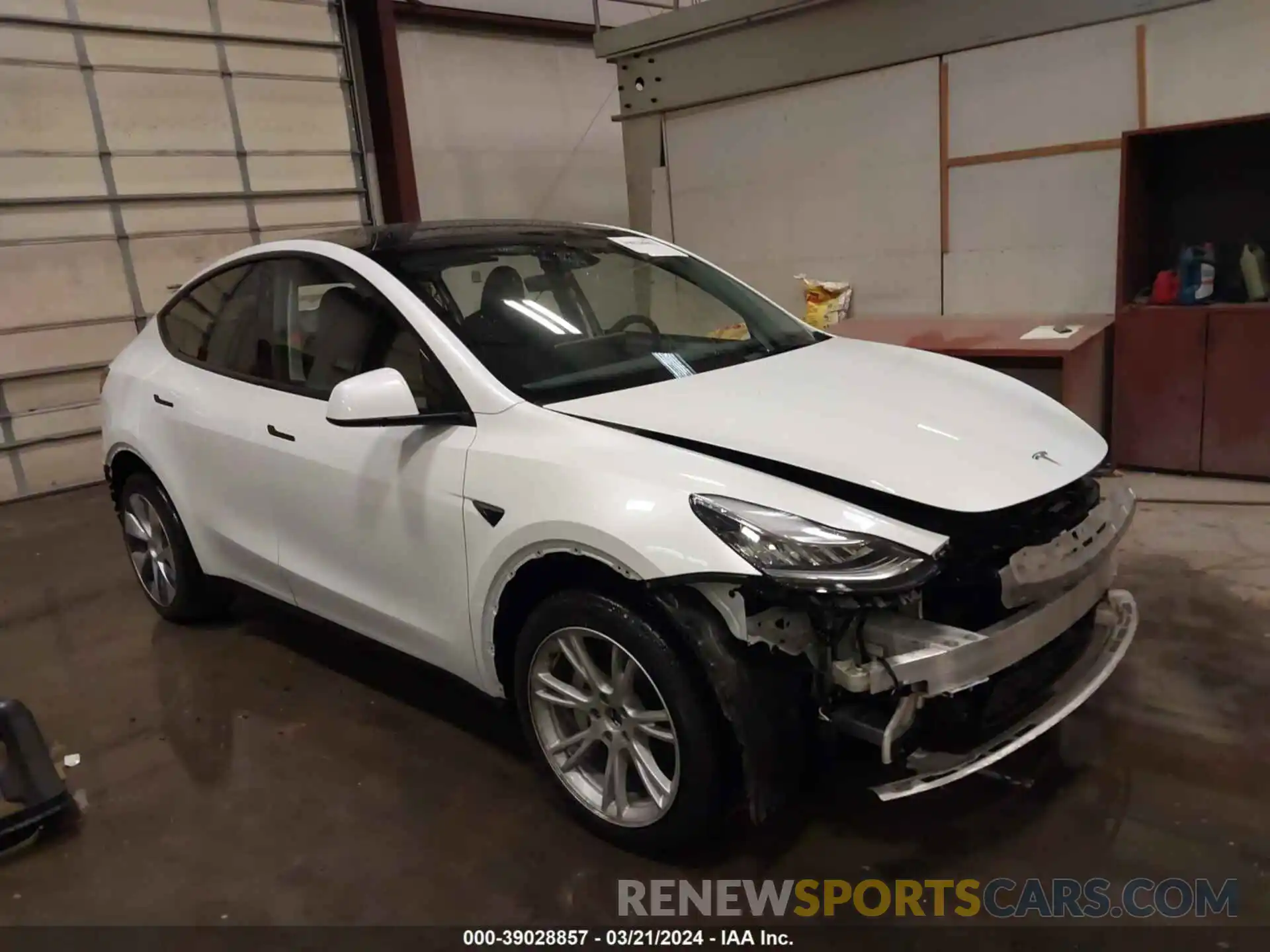 1 Photograph of a damaged car 7SAYGDEE0PA140099 TESLA MODEL Y 2023