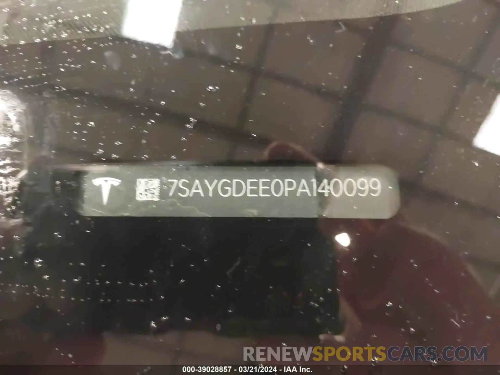 9 Photograph of a damaged car 7SAYGDEE0PA140099 TESLA MODEL Y 2023