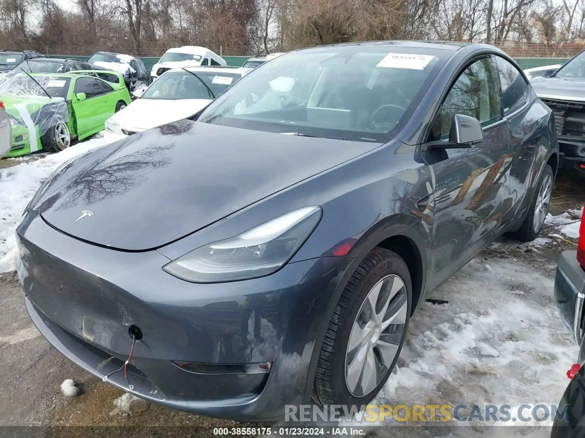 2 Photograph of a damaged car 7SAYGDEE0PA194213 TESLA MODEL Y 2023