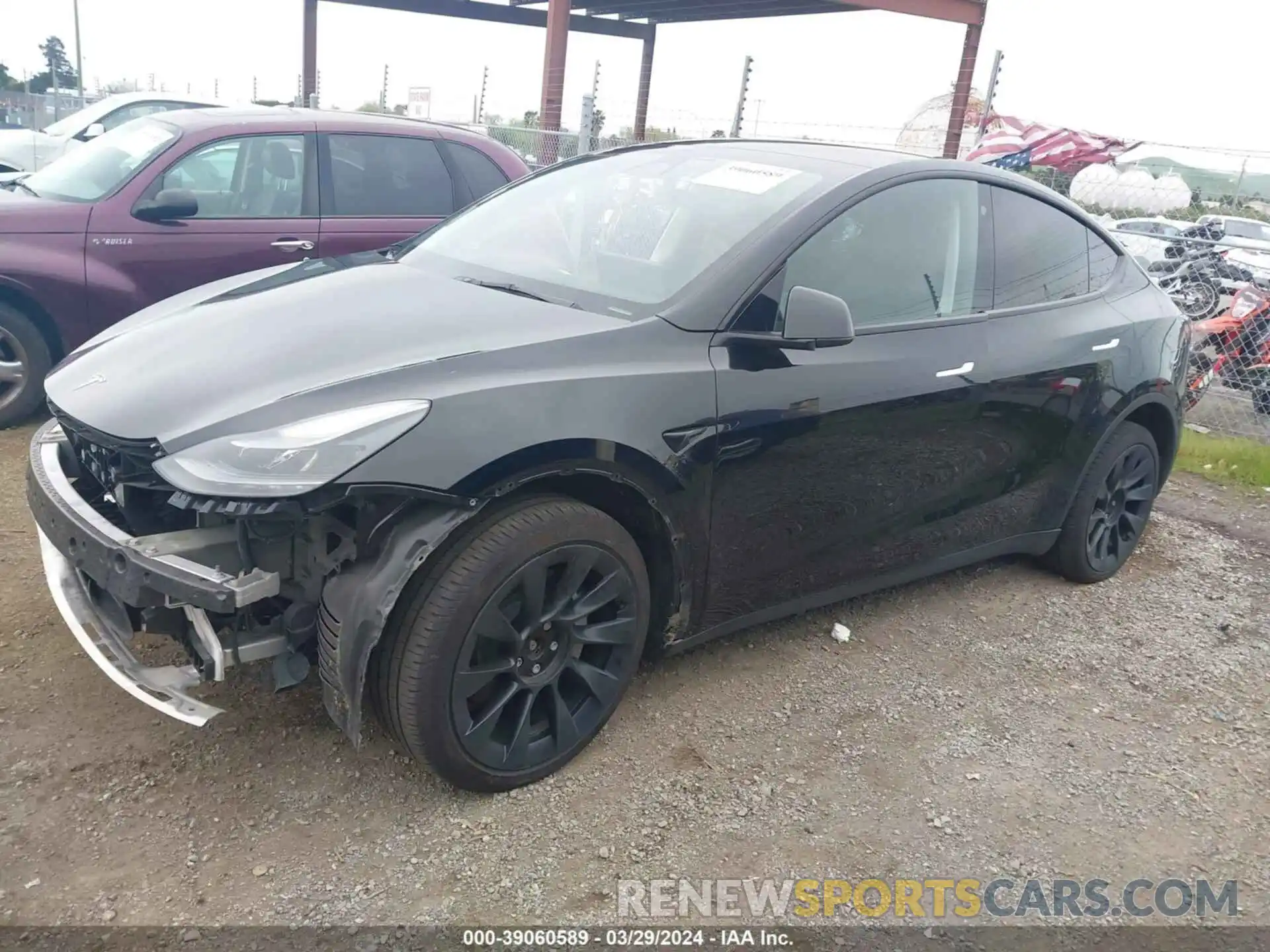 2 Photograph of a damaged car 7SAYGDEE0PF692351 TESLA MODEL Y 2023