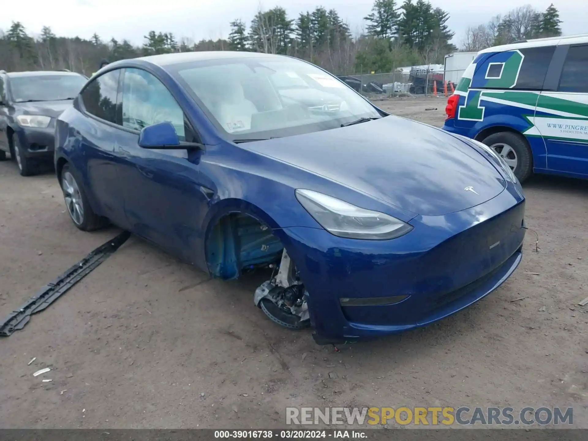 1 Photograph of a damaged car 7SAYGDEE0PF856651 TESLA MODEL Y 2023