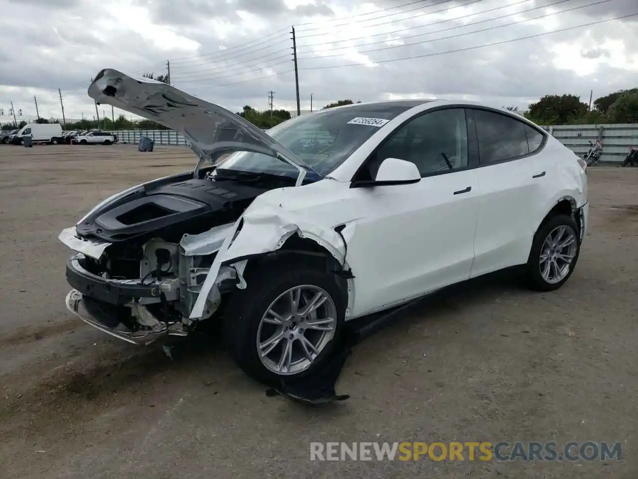 1 Photograph of a damaged car 7SAYGDEE1PA082925 TESLA MODEL Y 2023