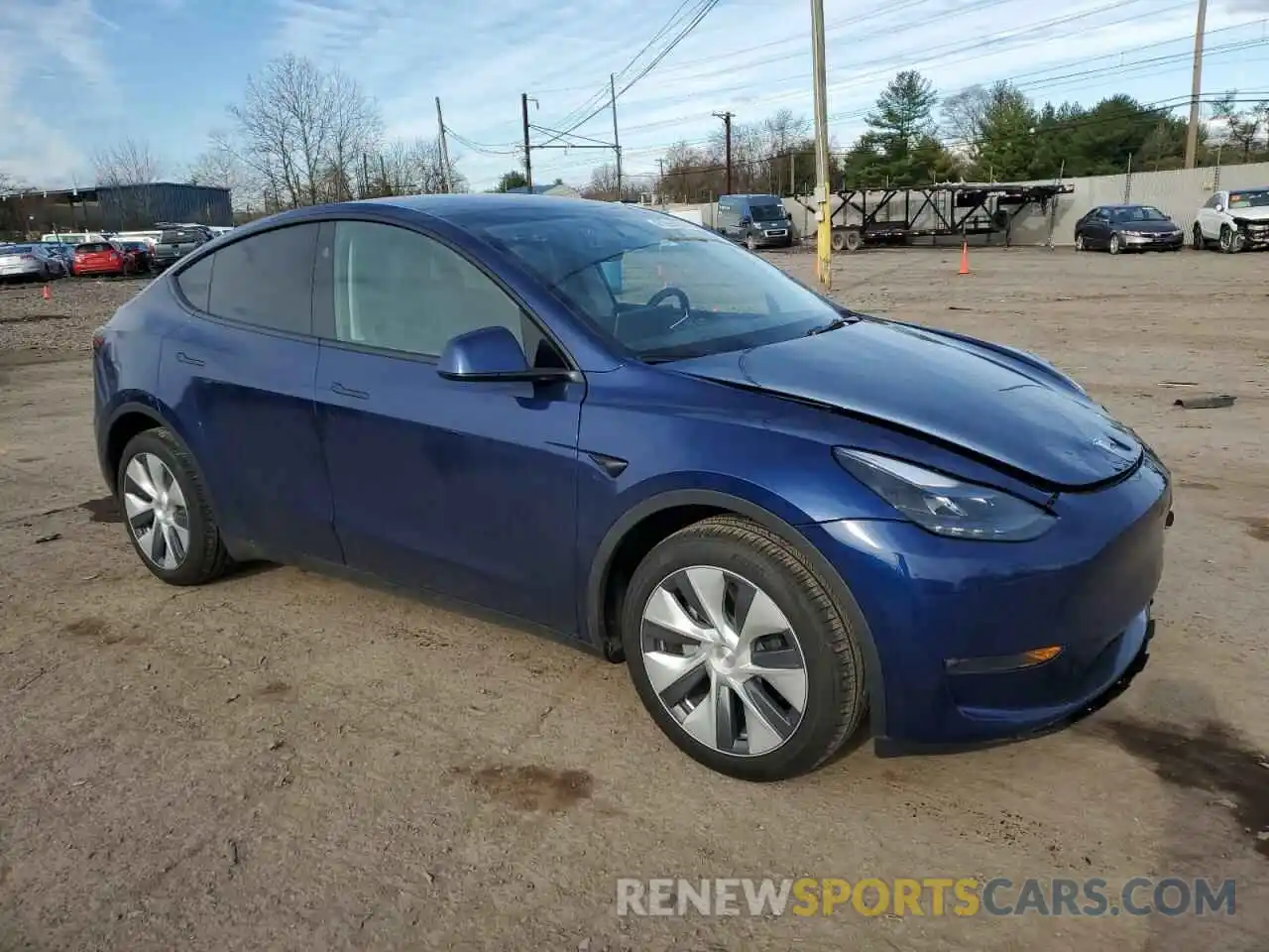 4 Фотография поврежденного автомобиля 7SAYGDEE1PA204411 TESLA MODEL Y 2023