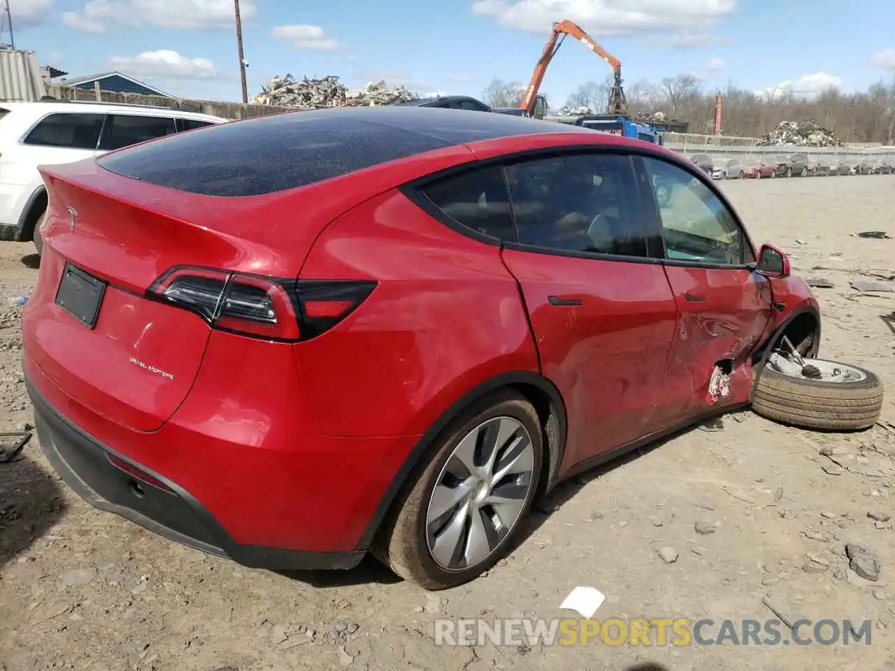 3 Photograph of a damaged car 7SAYGDEE1PF609039 TESLA MODEL Y 2023