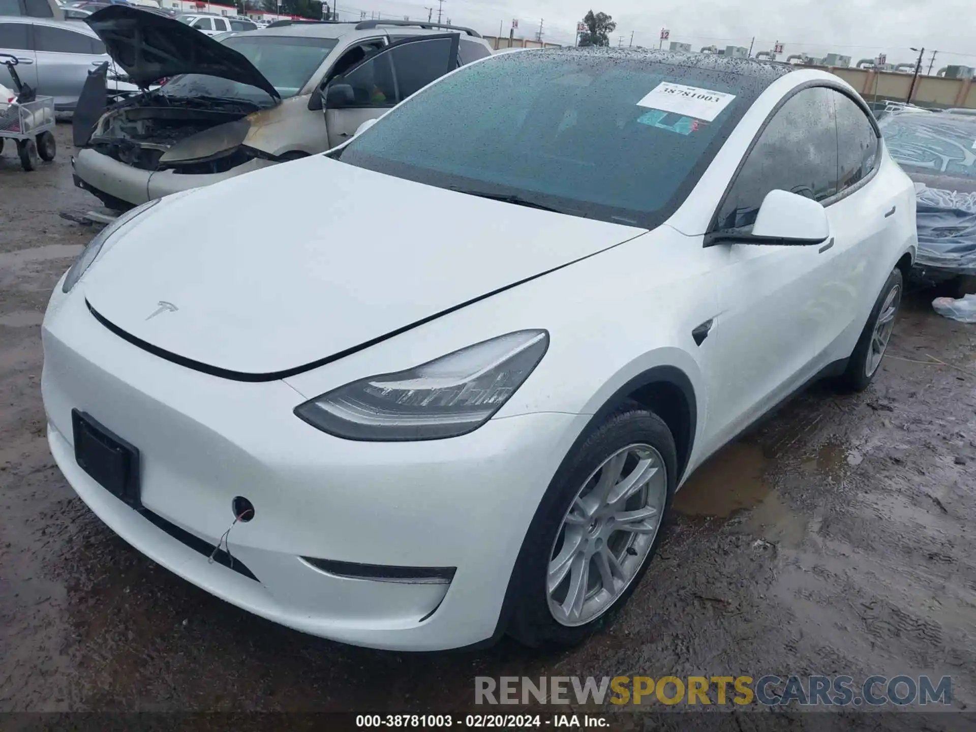 2 Фотография поврежденного автомобиля 7SAYGDEE2PA023463 TESLA MODEL Y 2023