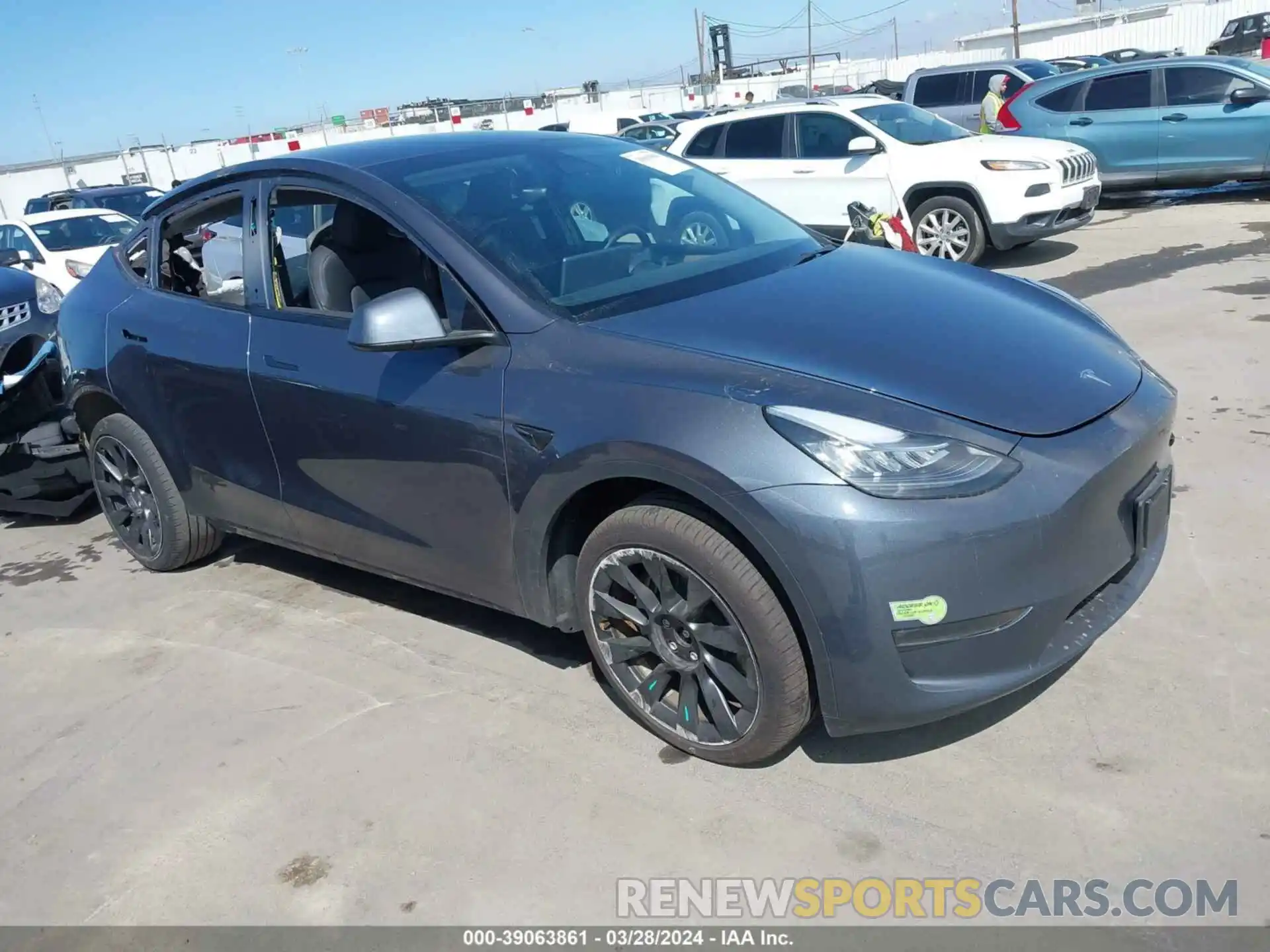 1 Фотография поврежденного автомобиля 7SAYGDEE2PA030414 TESLA MODEL Y 2023