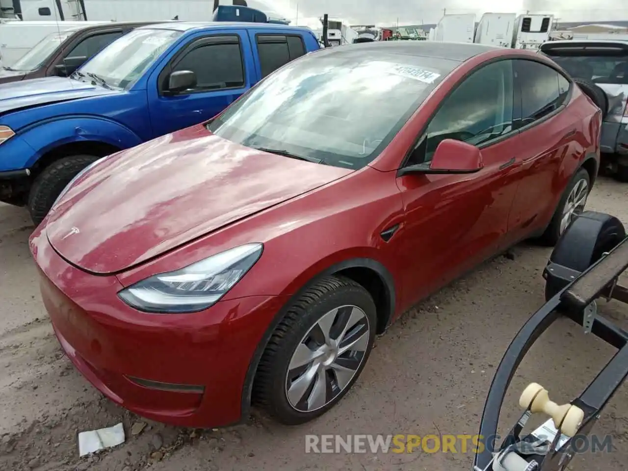 1 Фотография поврежденного автомобиля 7SAYGDEE2PA034365 TESLA MODEL Y 2023