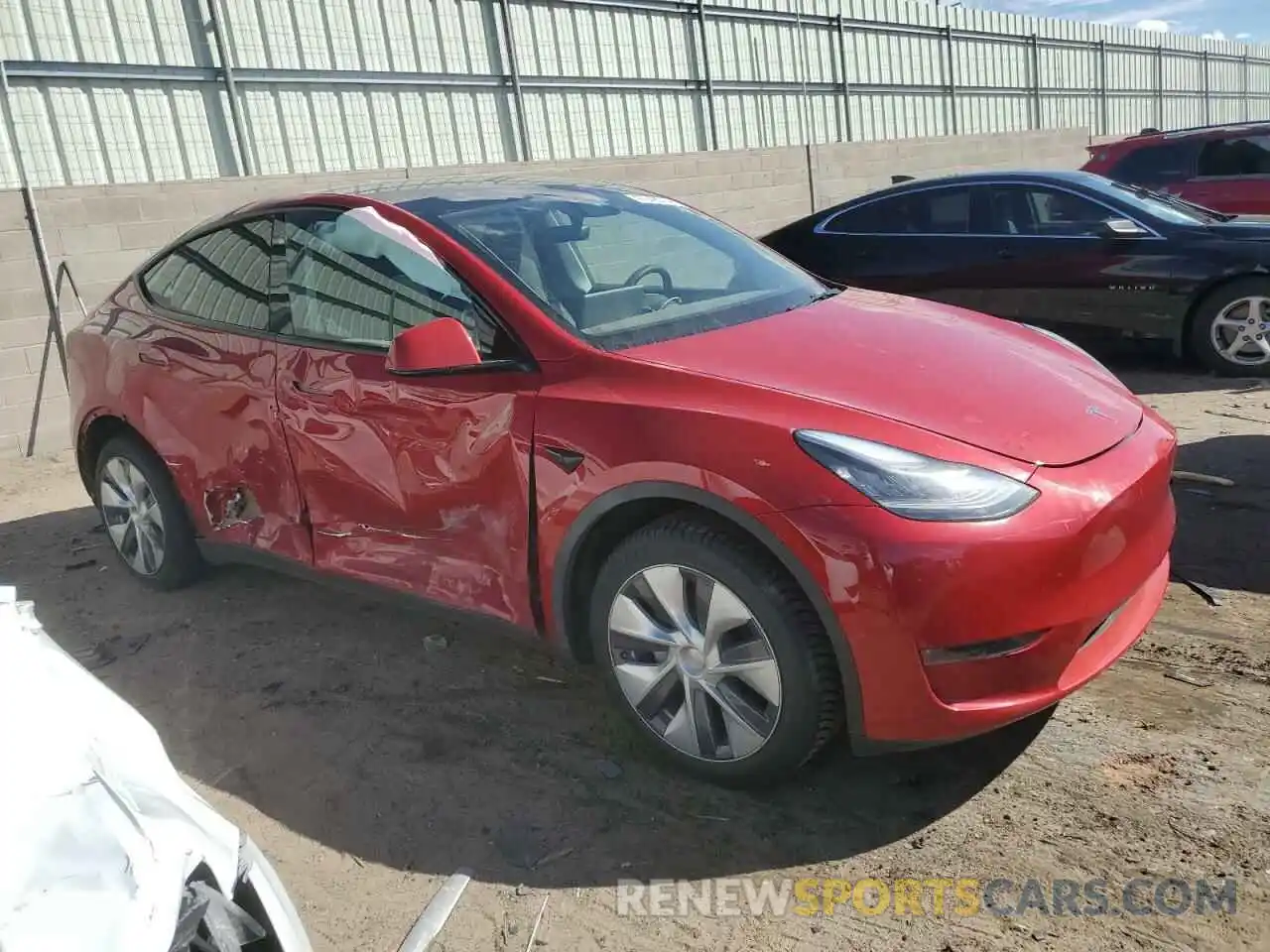 4 Фотография поврежденного автомобиля 7SAYGDEE2PA034365 TESLA MODEL Y 2023