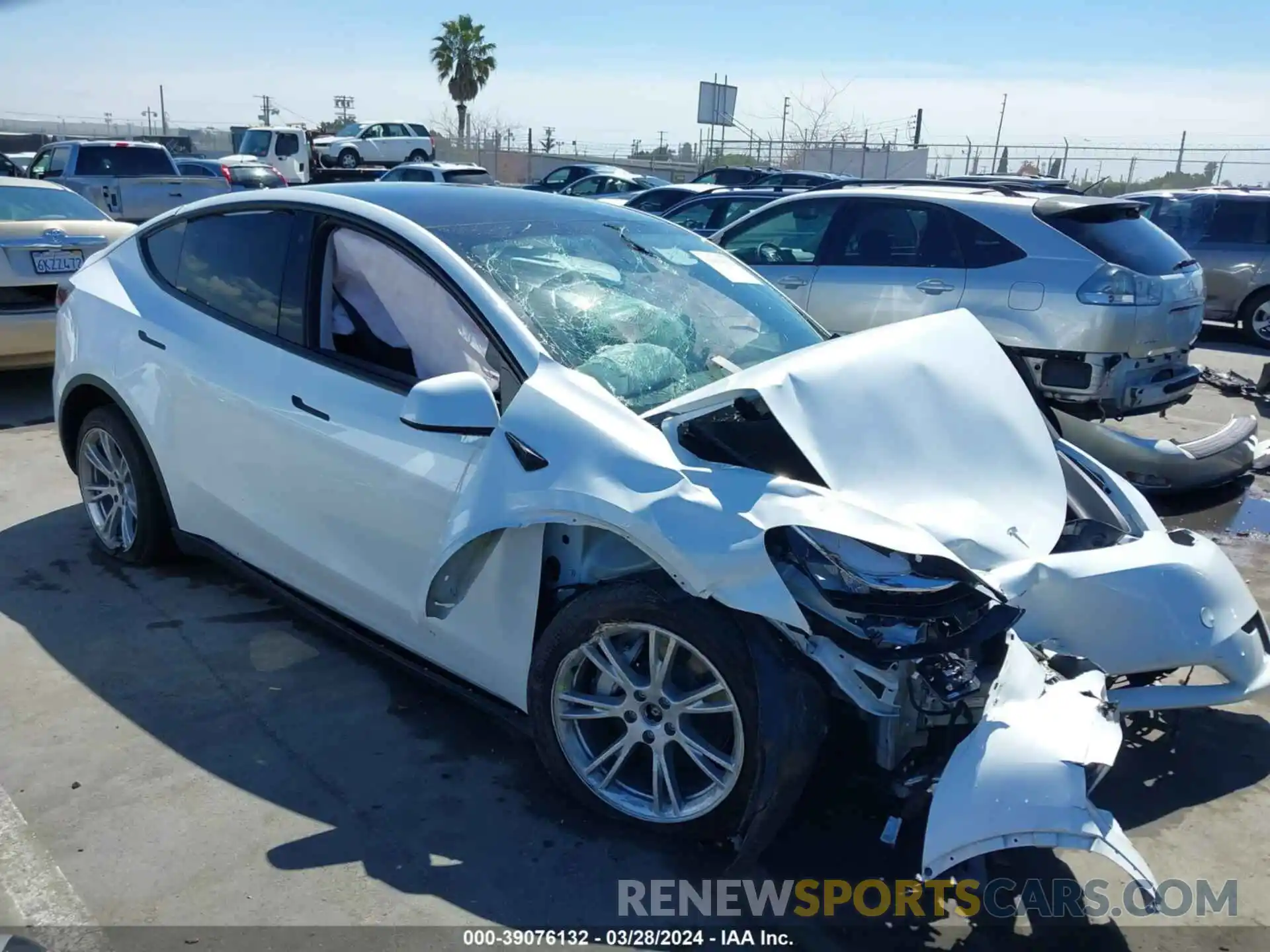 1 Photograph of a damaged car 7SAYGDEE2PA037749 TESLA MODEL Y 2023