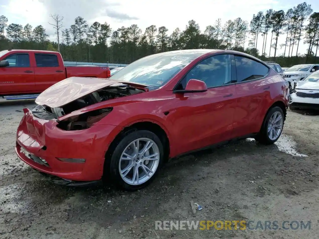 1 Photograph of a damaged car 7SAYGDEE2PA086319 TESLA MODEL Y 2023