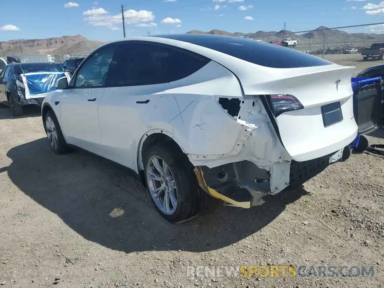 2 Photograph of a damaged car 7SAYGDEE2PA109016 TESLA MODEL Y 2023