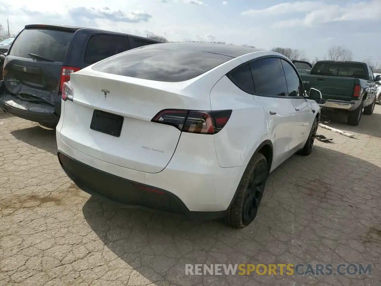 3 Фотография поврежденного автомобиля 7SAYGDEE2PA119609 TESLA MODEL Y 2023