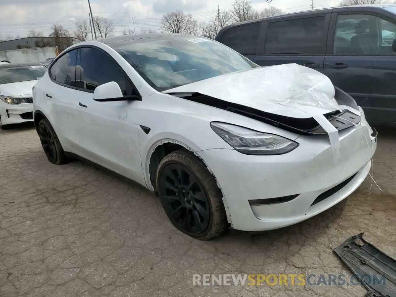 4 Фотография поврежденного автомобиля 7SAYGDEE2PA119609 TESLA MODEL Y 2023