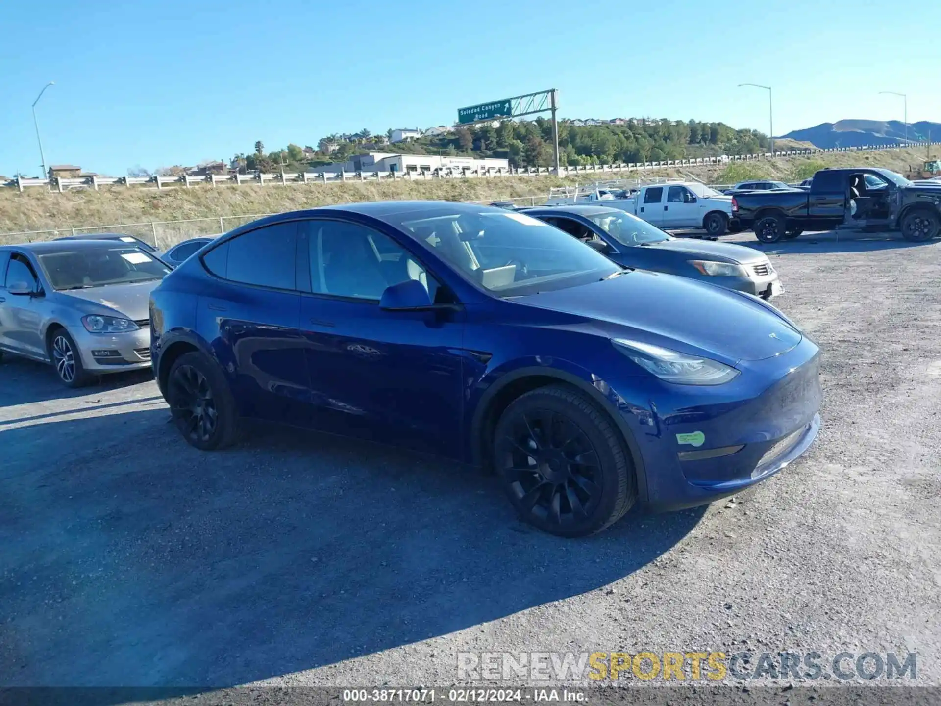 1 Фотография поврежденного автомобиля 7SAYGDEE2PA126172 TESLA MODEL Y 2023