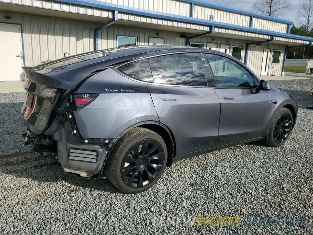 3 Фотография поврежденного автомобиля 7SAYGDEE2PA163013 TESLA MODEL Y 2023