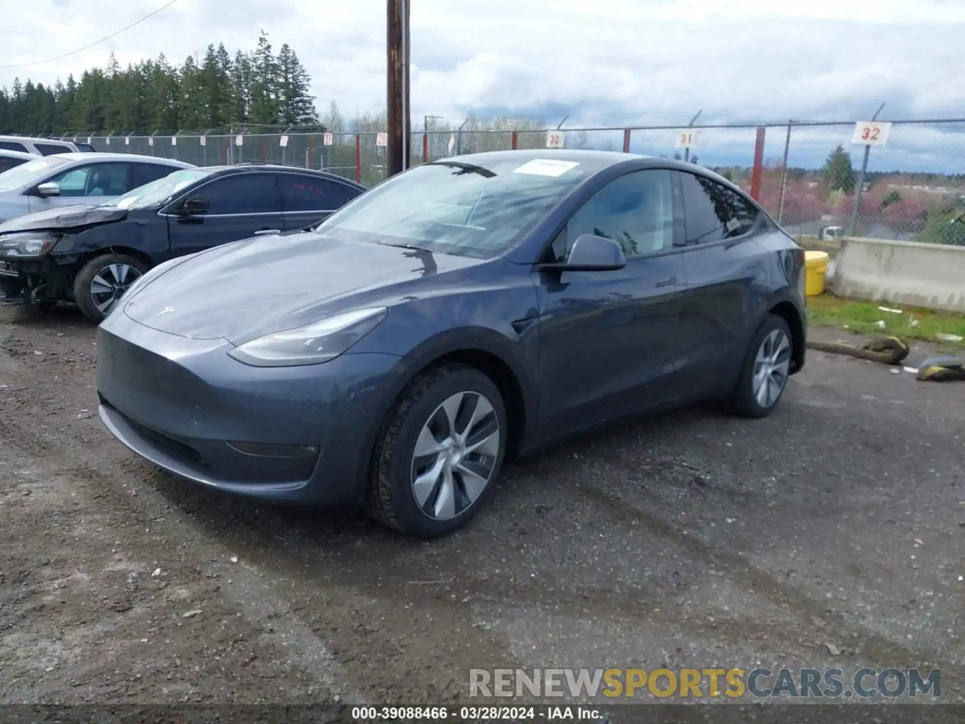 2 Photograph of a damaged car 7SAYGDEE2PF980484 TESLA MODEL Y 2023