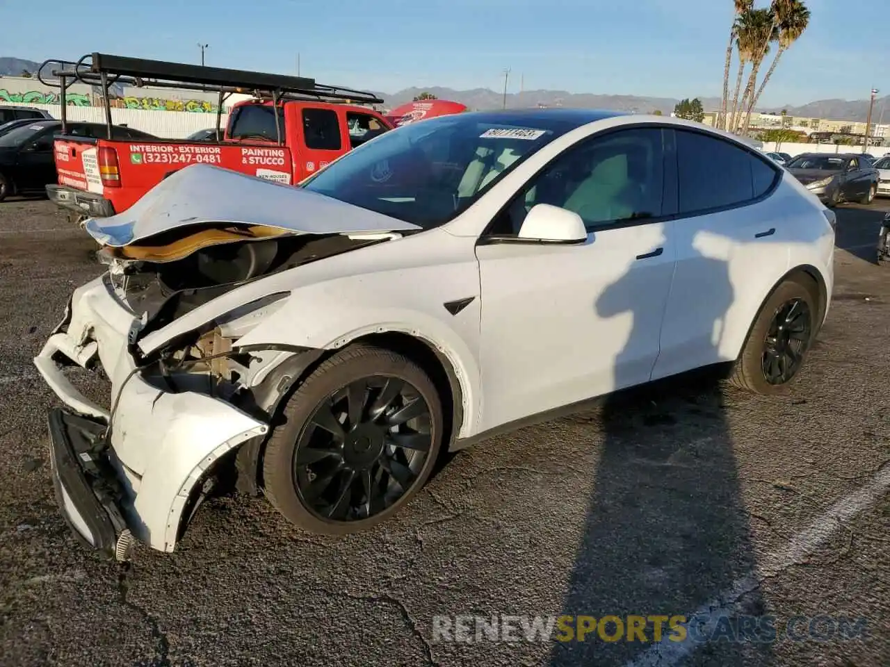 1 Photograph of a damaged car 7SAYGDEE3PF589683 TESLA MODEL Y 2023