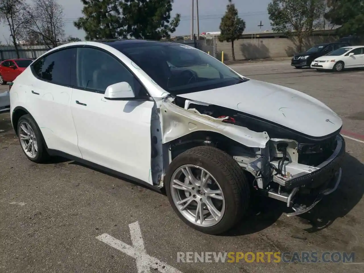 4 Photograph of a damaged car 7SAYGDEE4PA036943 TESLA MODEL Y 2023