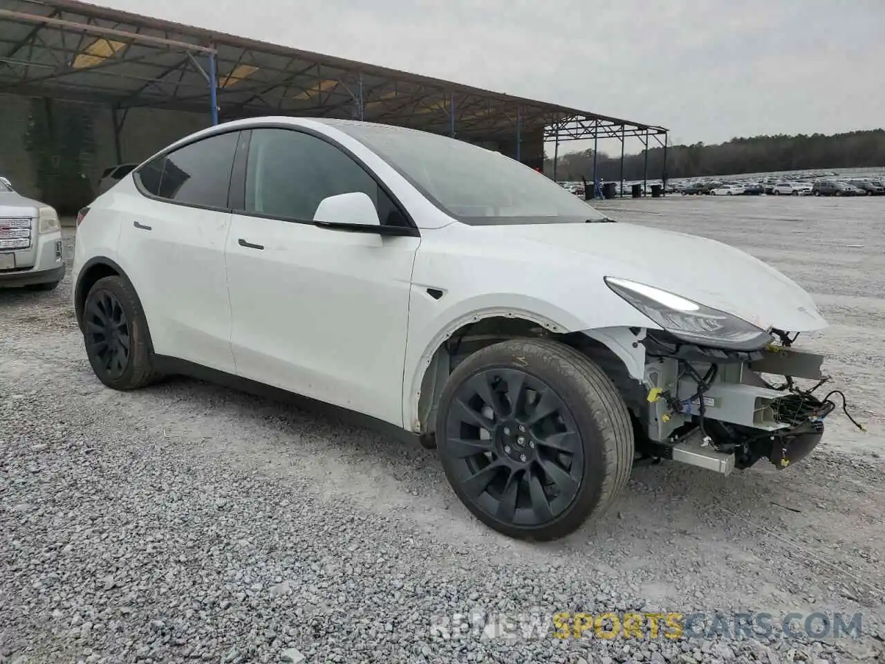 4 Фотография поврежденного автомобиля 7SAYGDEE4PA059512 TESLA MODEL Y 2023