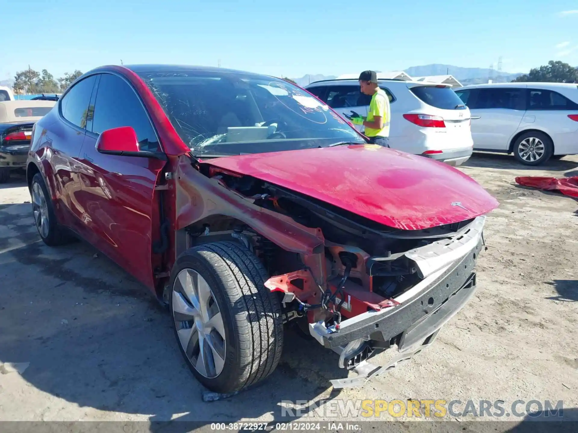 1 Photograph of a damaged car 7SAYGDEE5PA107907 TESLA MODEL Y 2023