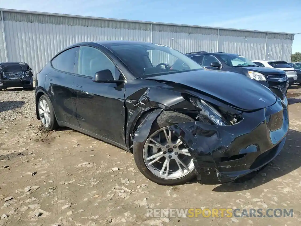 4 Фотография поврежденного автомобиля 7SAYGDEE5PA125100 TESLA MODEL Y 2023