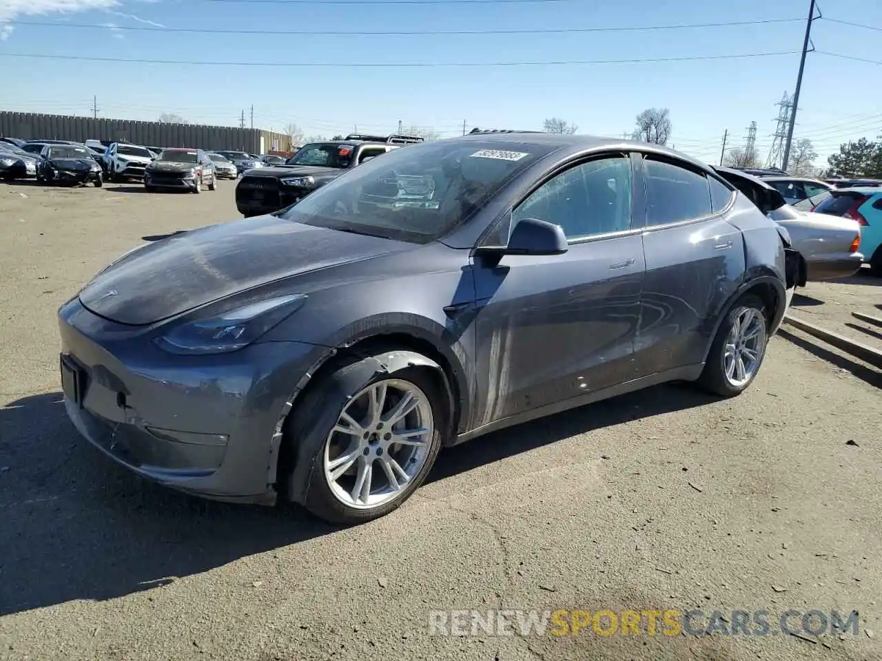 1 Photograph of a damaged car 7SAYGDEE5PF609495 TESLA MODEL Y 2023