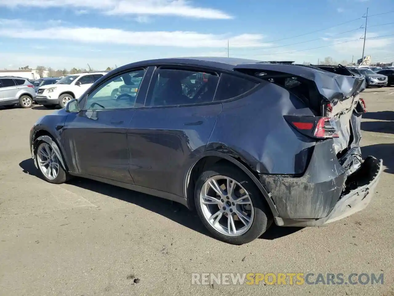 2 Photograph of a damaged car 7SAYGDEE5PF609495 TESLA MODEL Y 2023