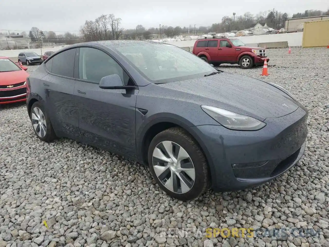 4 Фотография поврежденного автомобиля 7SAYGDEE5PF667008 TESLA MODEL Y 2023