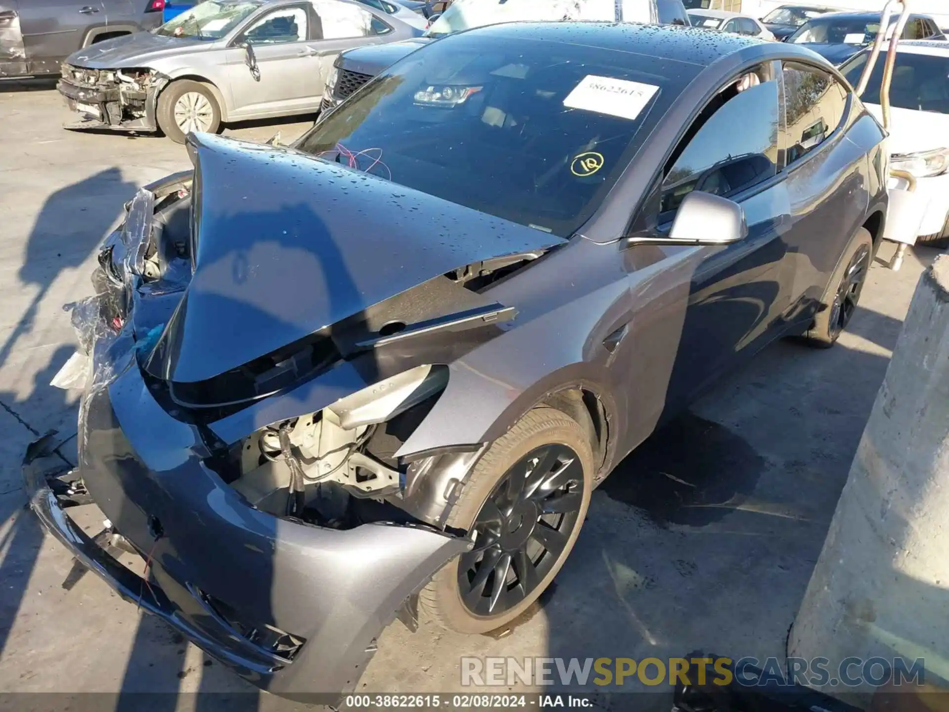 2 Photograph of a damaged car 7SAYGDEE5PF903365 TESLA MODEL Y 2023