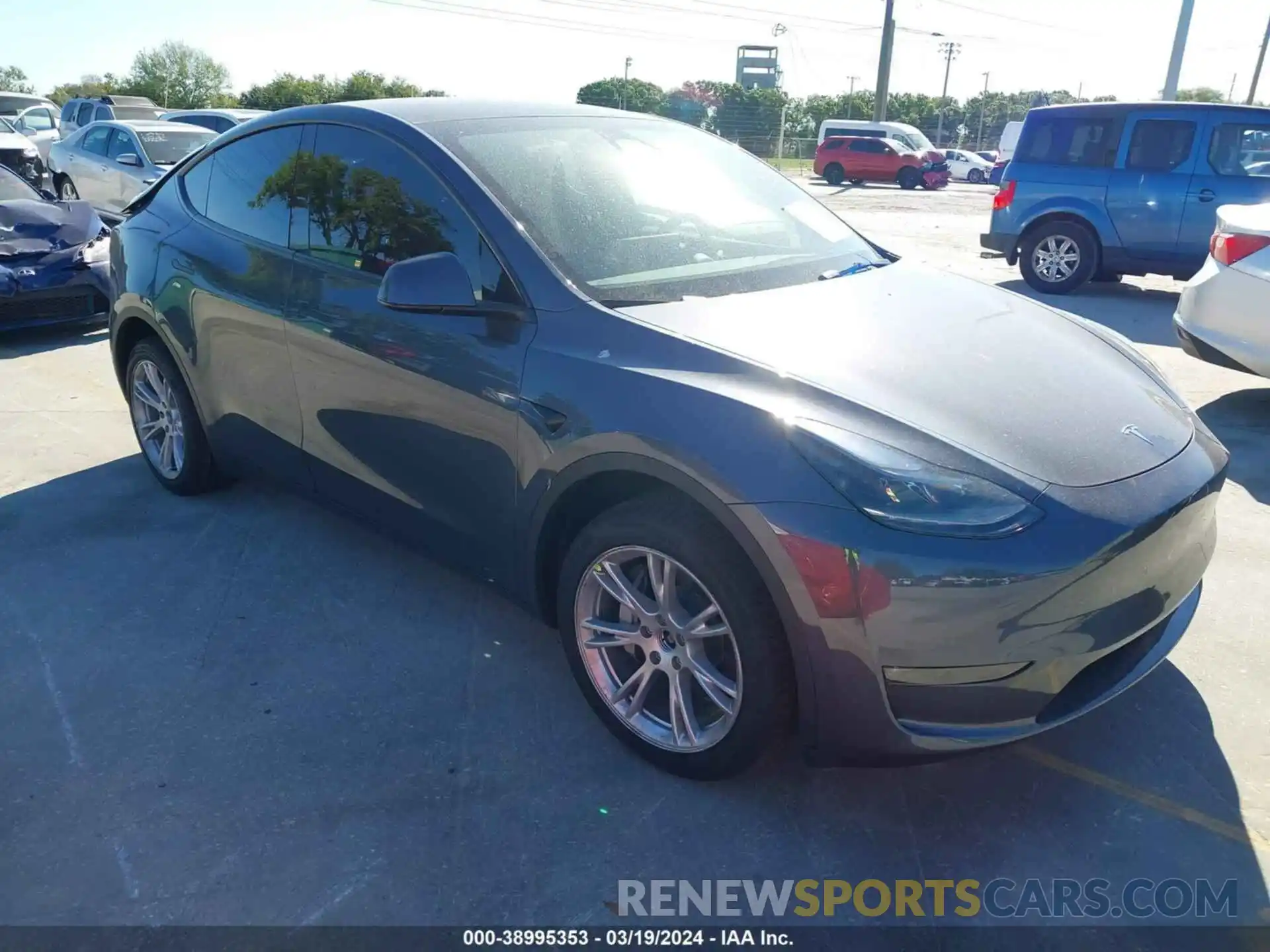 1 Photograph of a damaged car 7SAYGDEE6PA172586 TESLA MODEL Y 2023