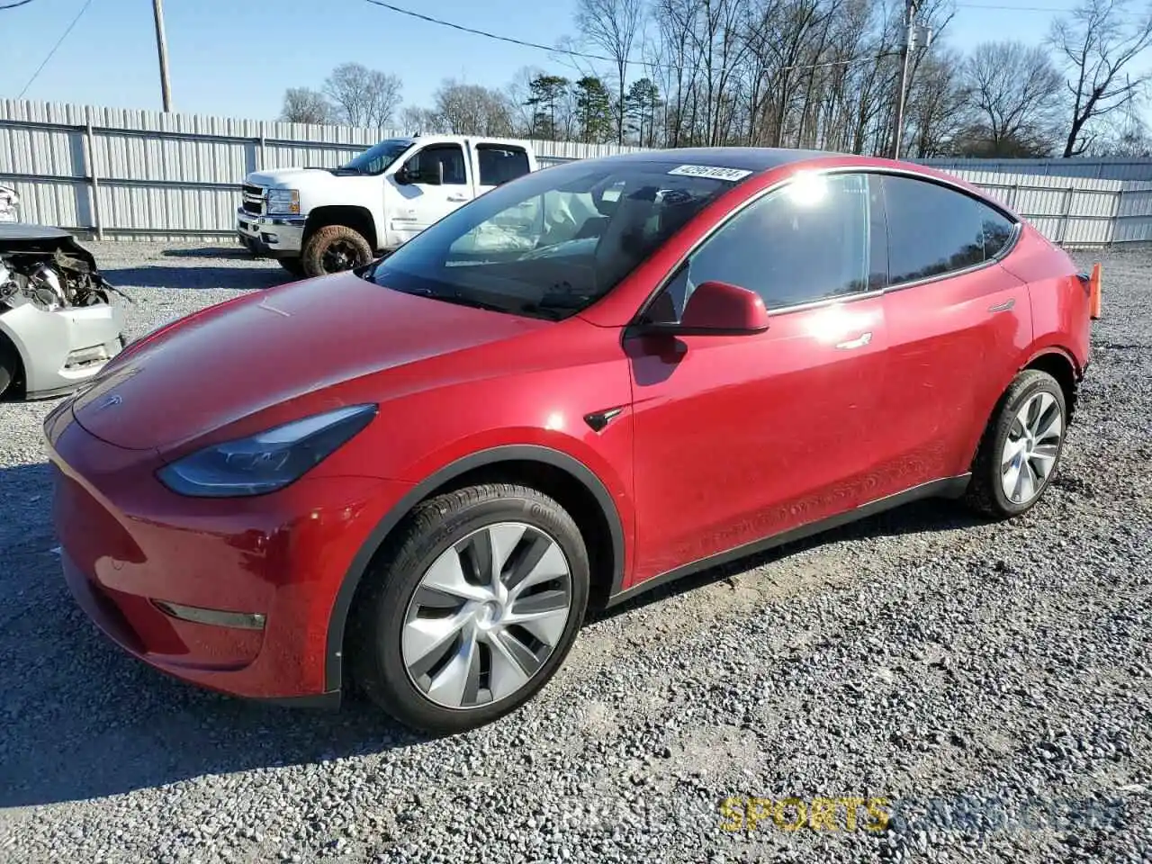 1 Photograph of a damaged car 7SAYGDEE6PF710030 TESLA MODEL Y 2023