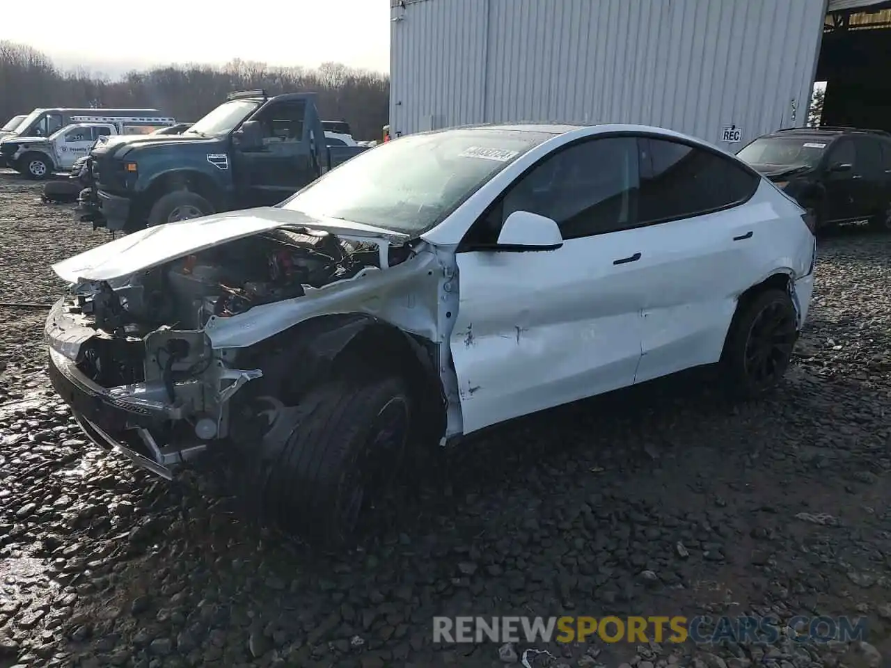 1 Photograph of a damaged car 7SAYGDEE7PA071394 TESLA MODEL Y 2023