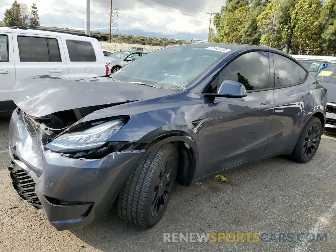 1 Photograph of a damaged car 7SAYGDEE8PA056130 TESLA MODEL Y 2023