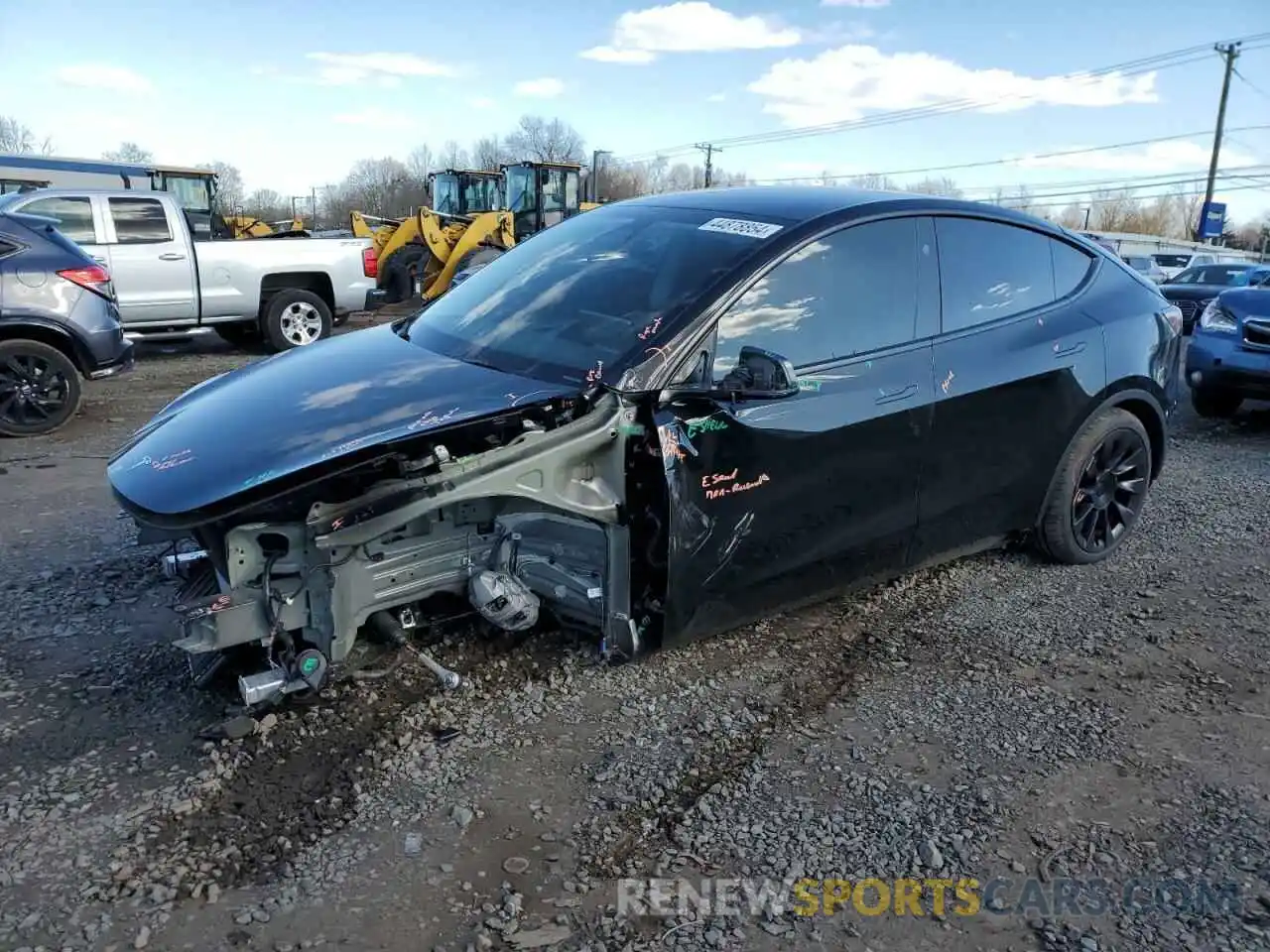 1 Photograph of a damaged car 7SAYGDEE8PA189907 TESLA MODEL Y 2023