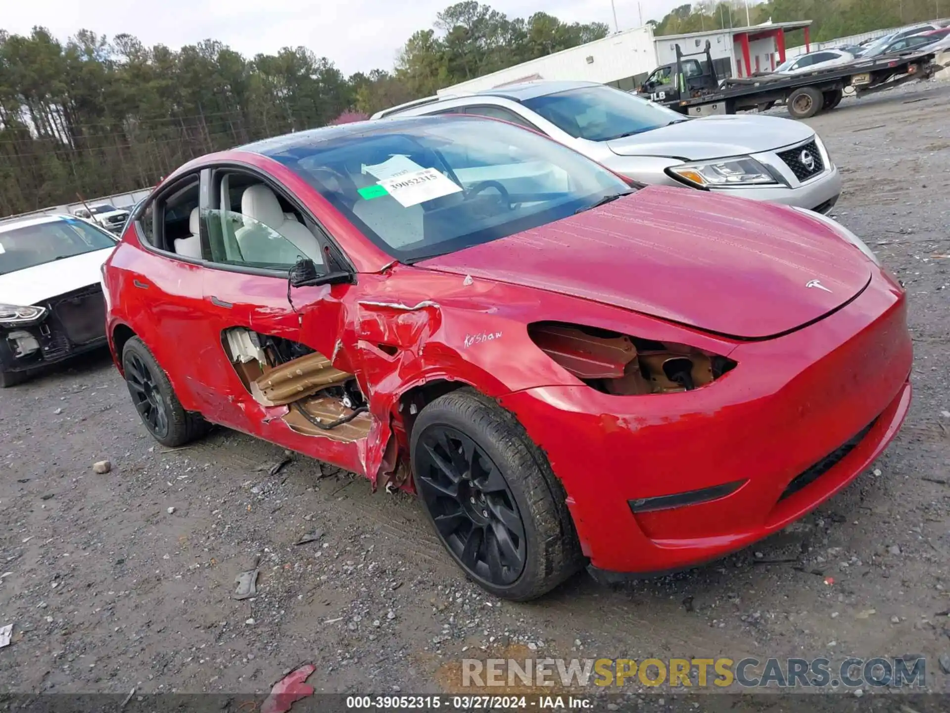 1 Photograph of a damaged car 7SAYGDEE8PF612391 TESLA MODEL Y 2023