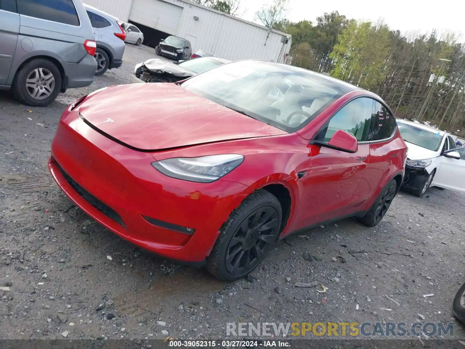 2 Фотография поврежденного автомобиля 7SAYGDEE8PF612391 TESLA MODEL Y 2023