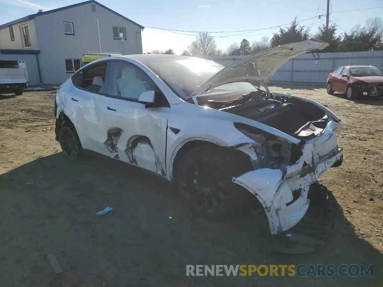 4 Photograph of a damaged car 7SAYGDEE8PF749606 TESLA MODEL Y 2023