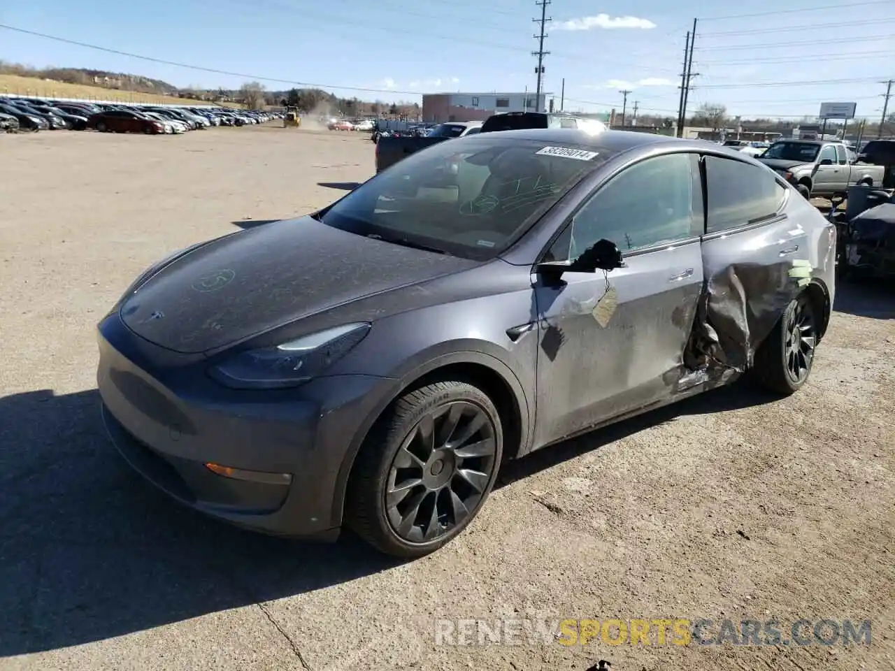 1 Фотография поврежденного автомобиля 7SAYGDEE8PF893592 TESLA MODEL Y 2023