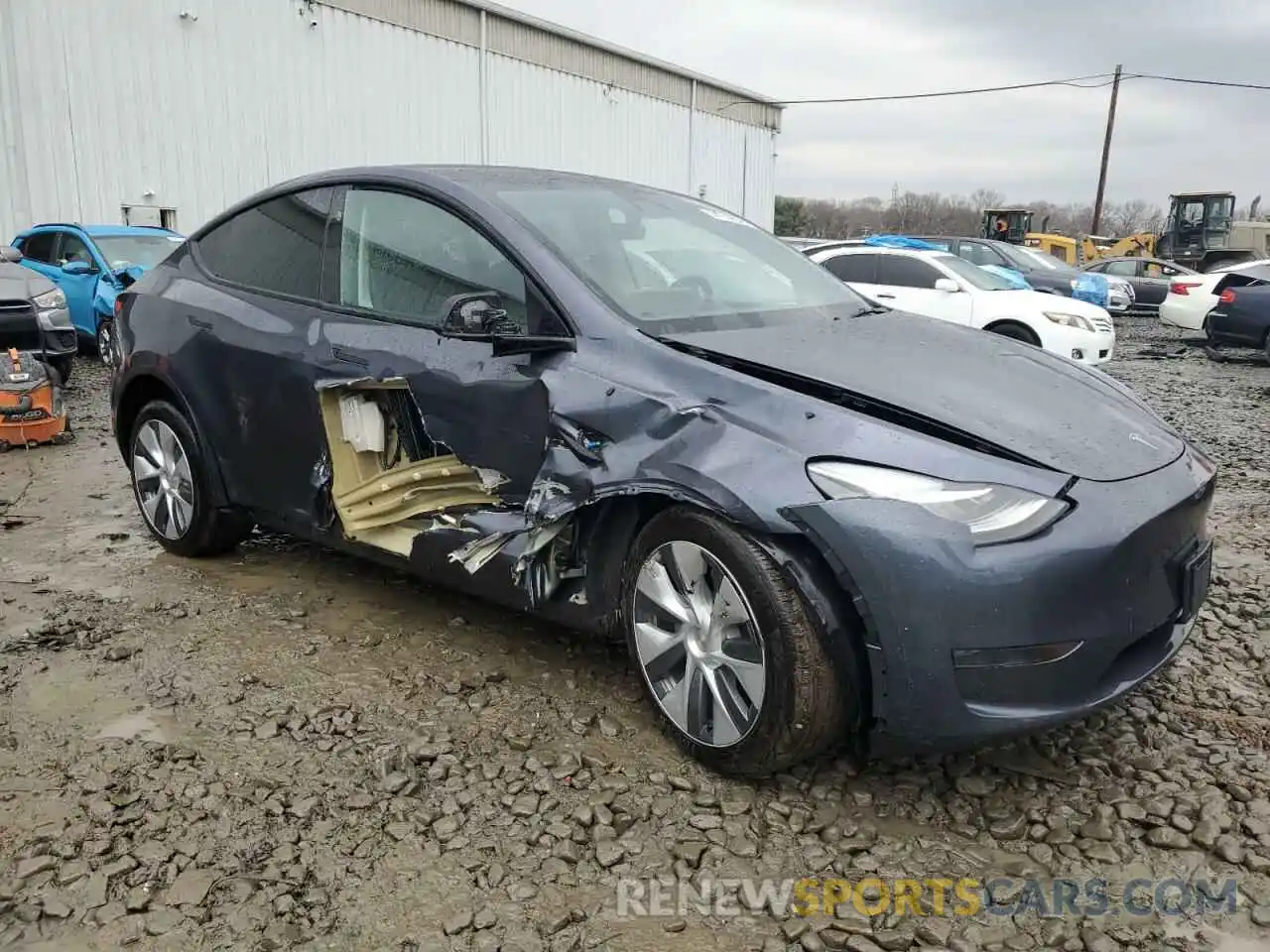 4 Фотография поврежденного автомобиля 7SAYGDEE9PA156785 TESLA MODEL Y 2023