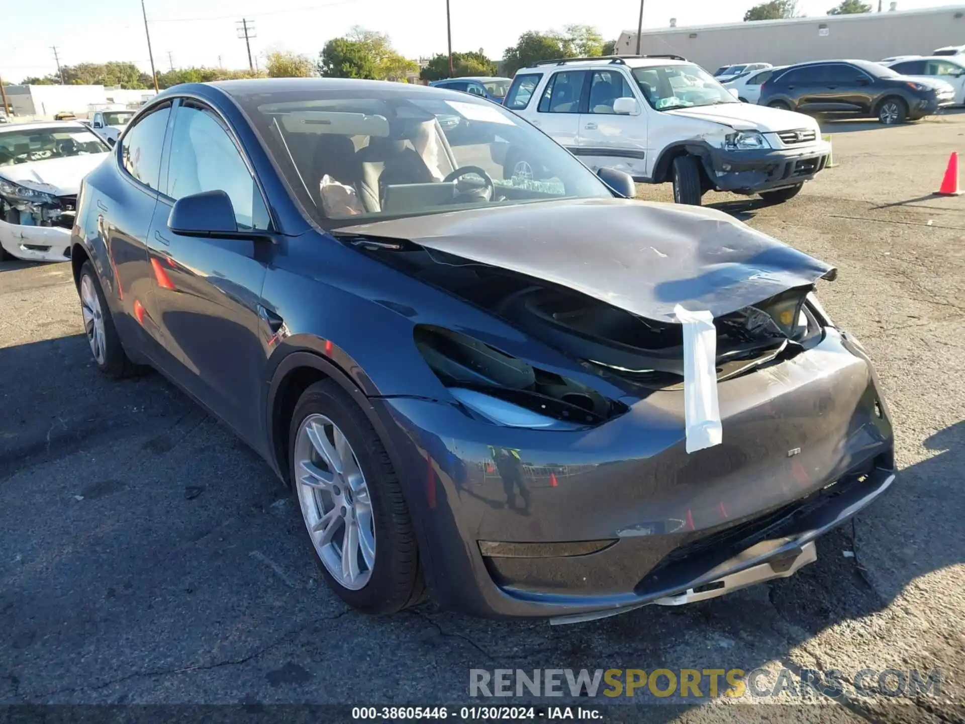 1 Photograph of a damaged car 7SAYGDEE9PF929533 TESLA MODEL Y 2023