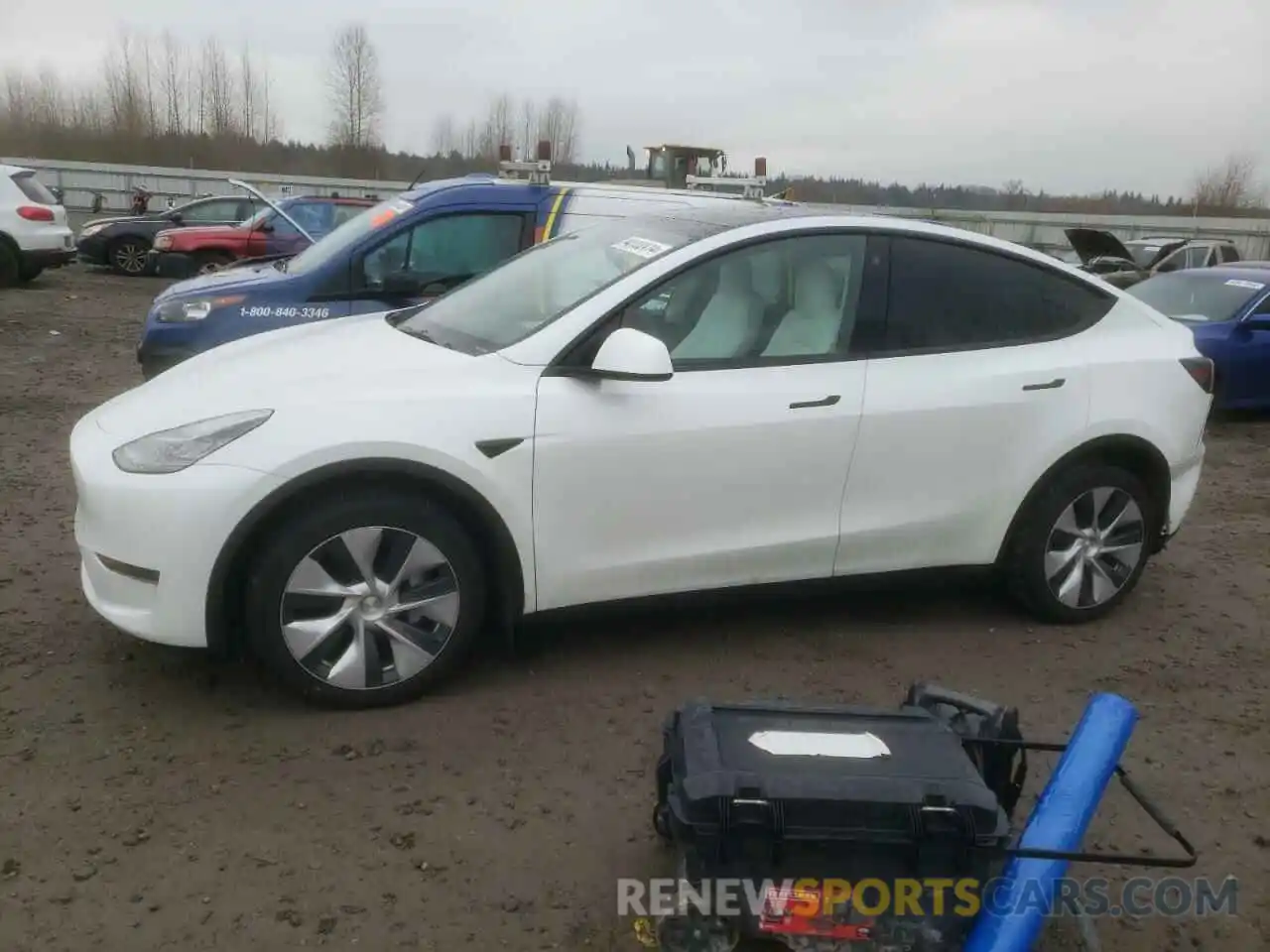 1 Photograph of a damaged car 7SAYGDEEXPF604602 TESLA MODEL Y 2023