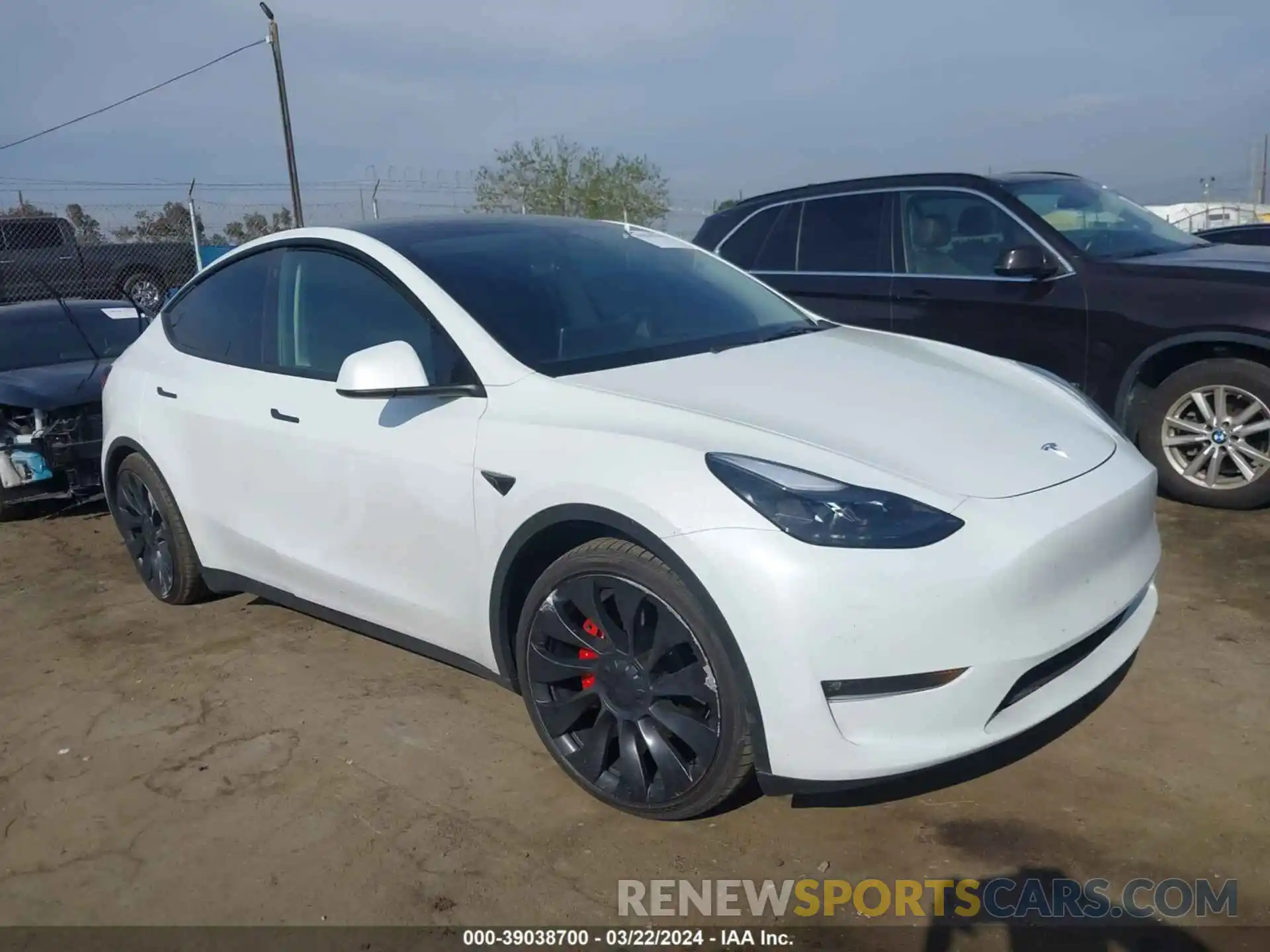 1 Photograph of a damaged car 7SAYGDEF0PF739757 TESLA MODEL Y 2023