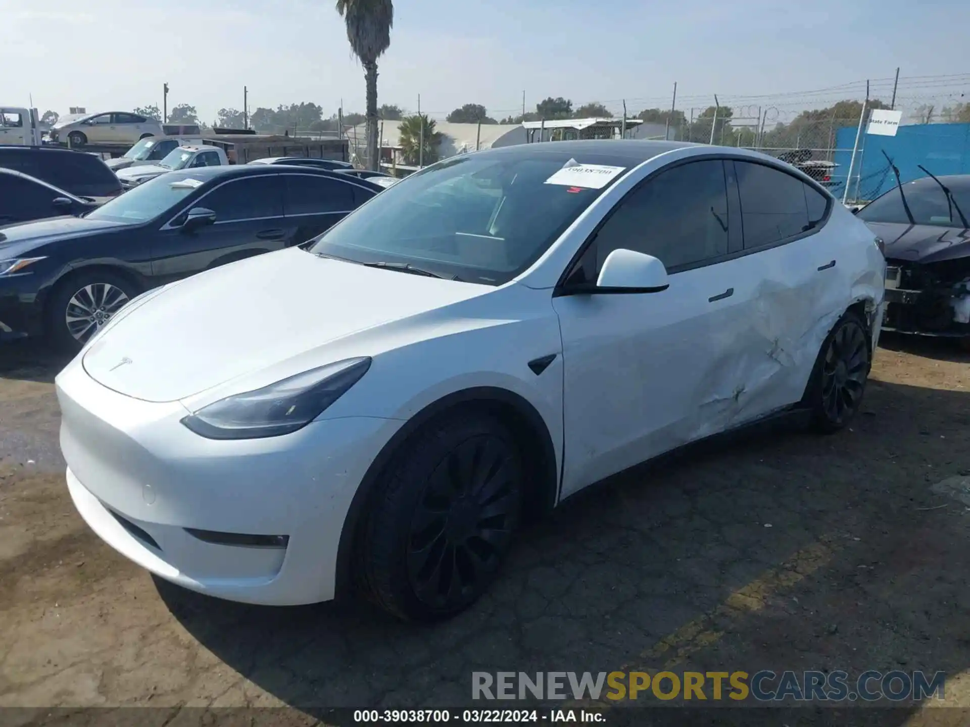 2 Фотография поврежденного автомобиля 7SAYGDEF0PF739757 TESLA MODEL Y 2023